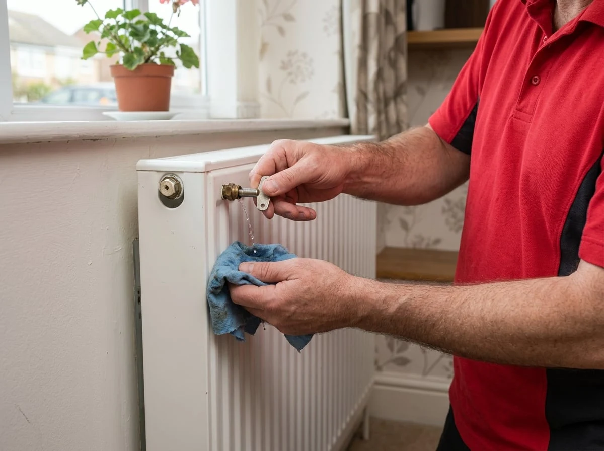 Pinner Plumbers 247 engineer working on central heating in Pinner
